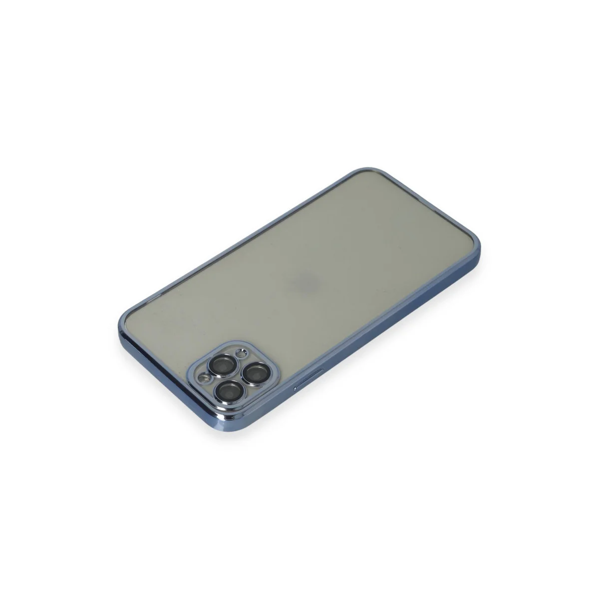 iPhone 11 Pro Max Razer Lensli Silikon Kılıf - Açık Mavi