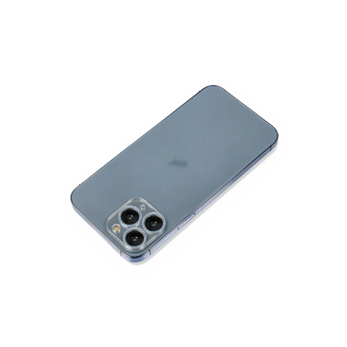 iPhone 11 Pro Max Shine Kamera Lens Koruma Cam - Sierra Blue (Optik Kırılganlık Önleyici)