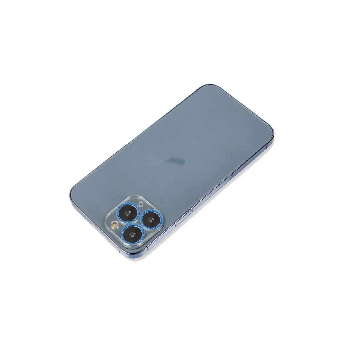 iPhone 11 Pro Max Shine Kamera Lens Koruma Camı - Mavi, Çizilmelere Karşı Dayanıklı