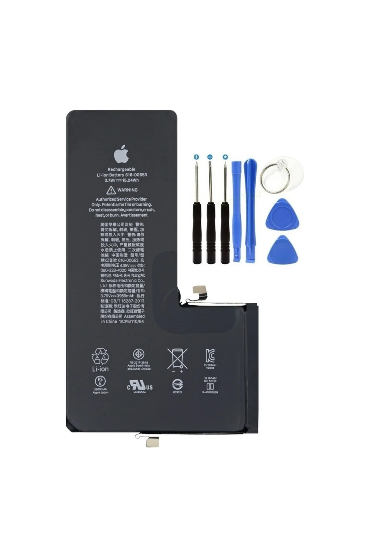 İphone 11 Pro Max Uyumlu Batarya Pil + Tamir Seti