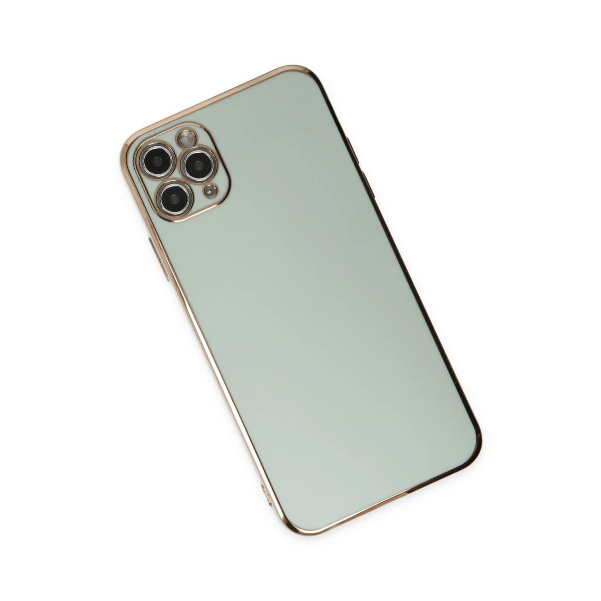 iPhone 11 Pro Max Volet Silikon Kılıf - Açık Yeşil (Premium Tasarım ve Tam Koruma)