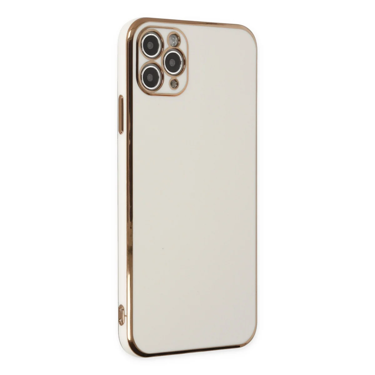 iPhone 11 Pro Max Volet Silikon Kılıf - Beyaz Premium Koruma