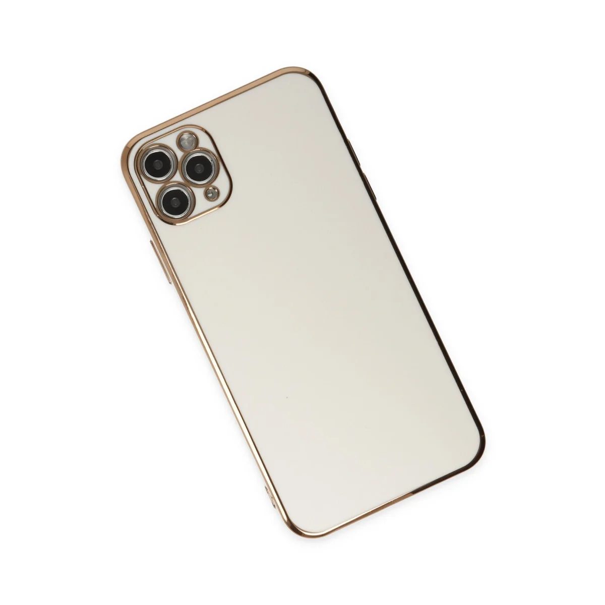 iPhone 11 Pro Max Volet Silikon Kılıf - Beyaz Premium Koruma