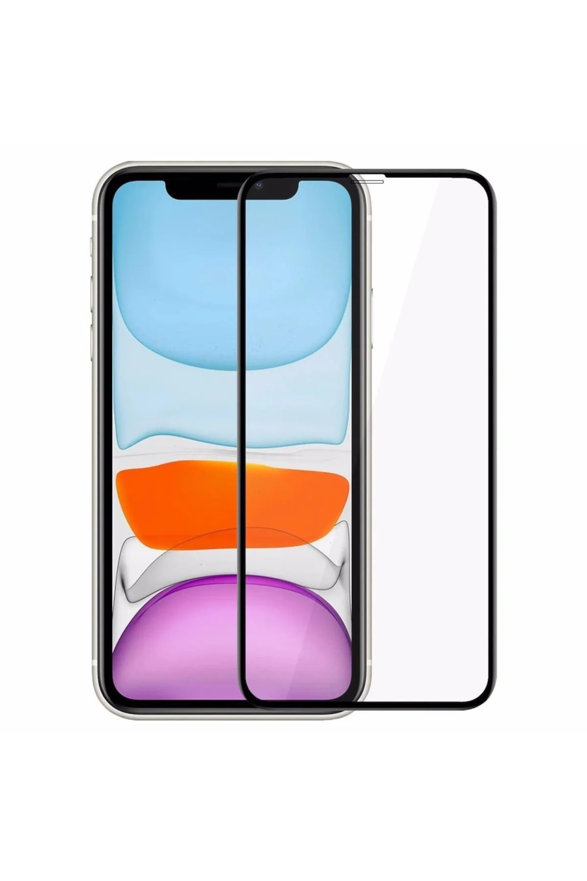 Iphone 11 PRO MAXTam Kaplayan Kırılmaz Cam Koruyucu 5d 9d Siyah
