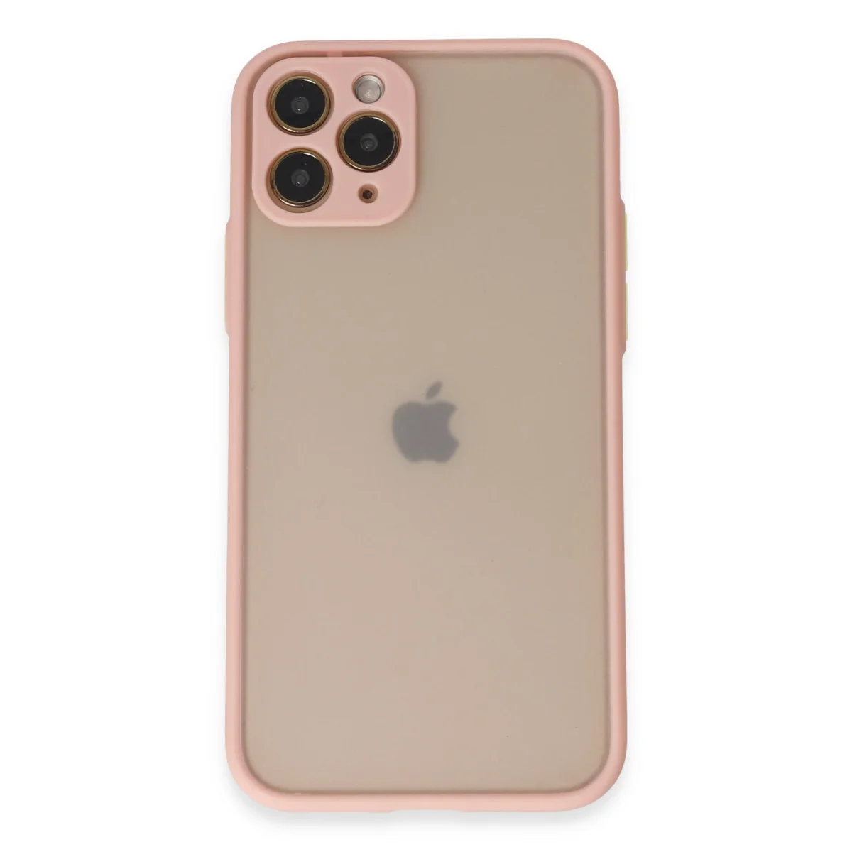 iPhone 11 Pro Montreal Silikon Kılıf - Pembe Kamera Korumalı