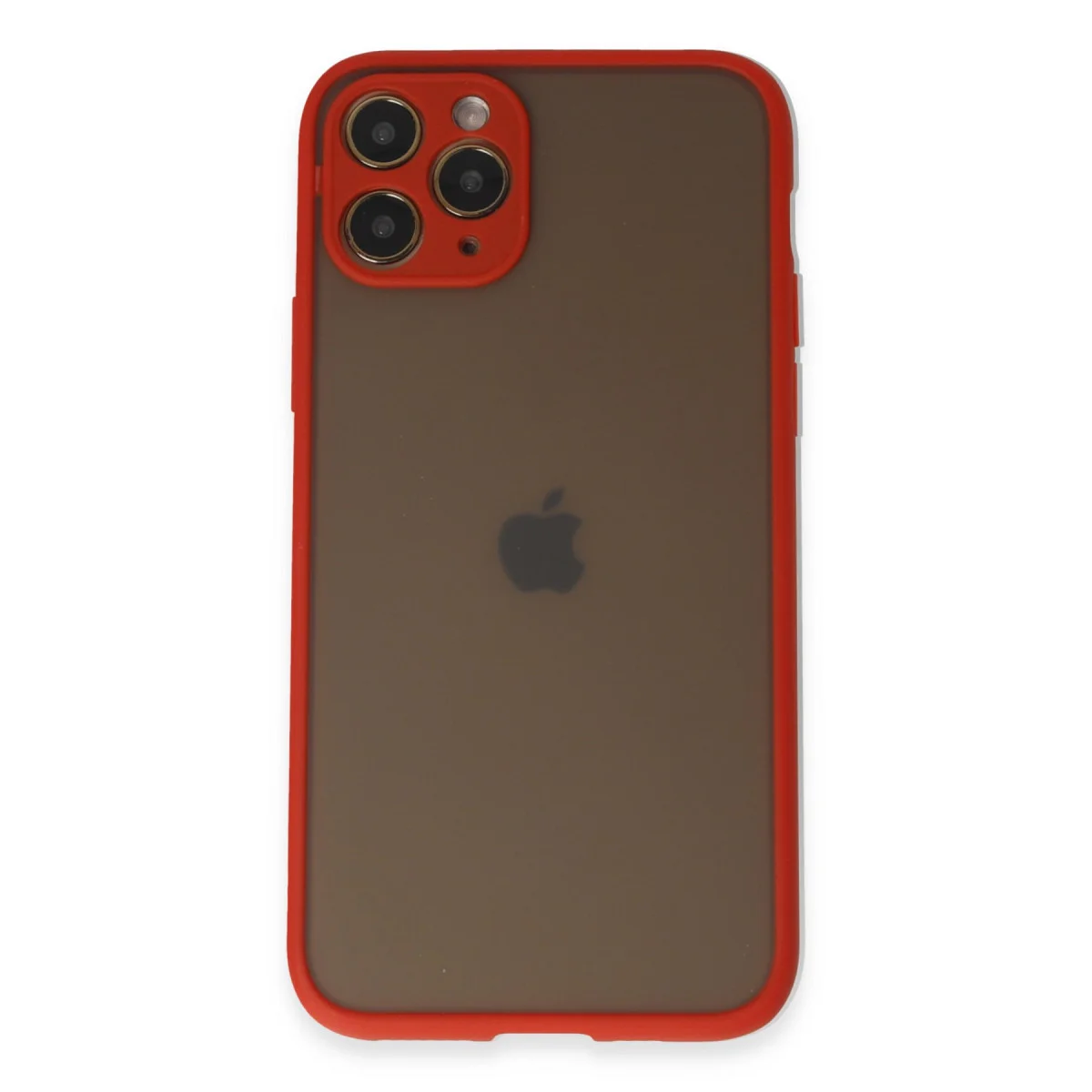 iPhone 11 Pro Montreal Kırmızı Silikon Kılıf - Kamera Korumalı, Darbe Emici ve Modern Tasarım