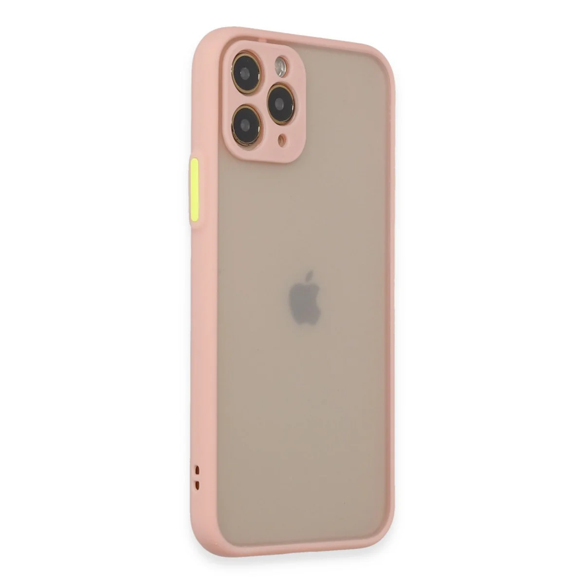iPhone 11 Pro Montreal Silikon Kılıf - Pembe Kamera Korumalı