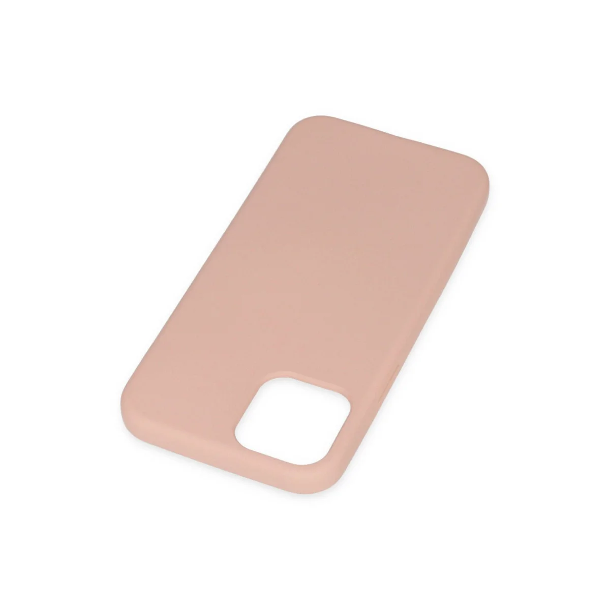 iPhone 11 Pro Nano İçi Kadife Silikon Kılıf - Pudra