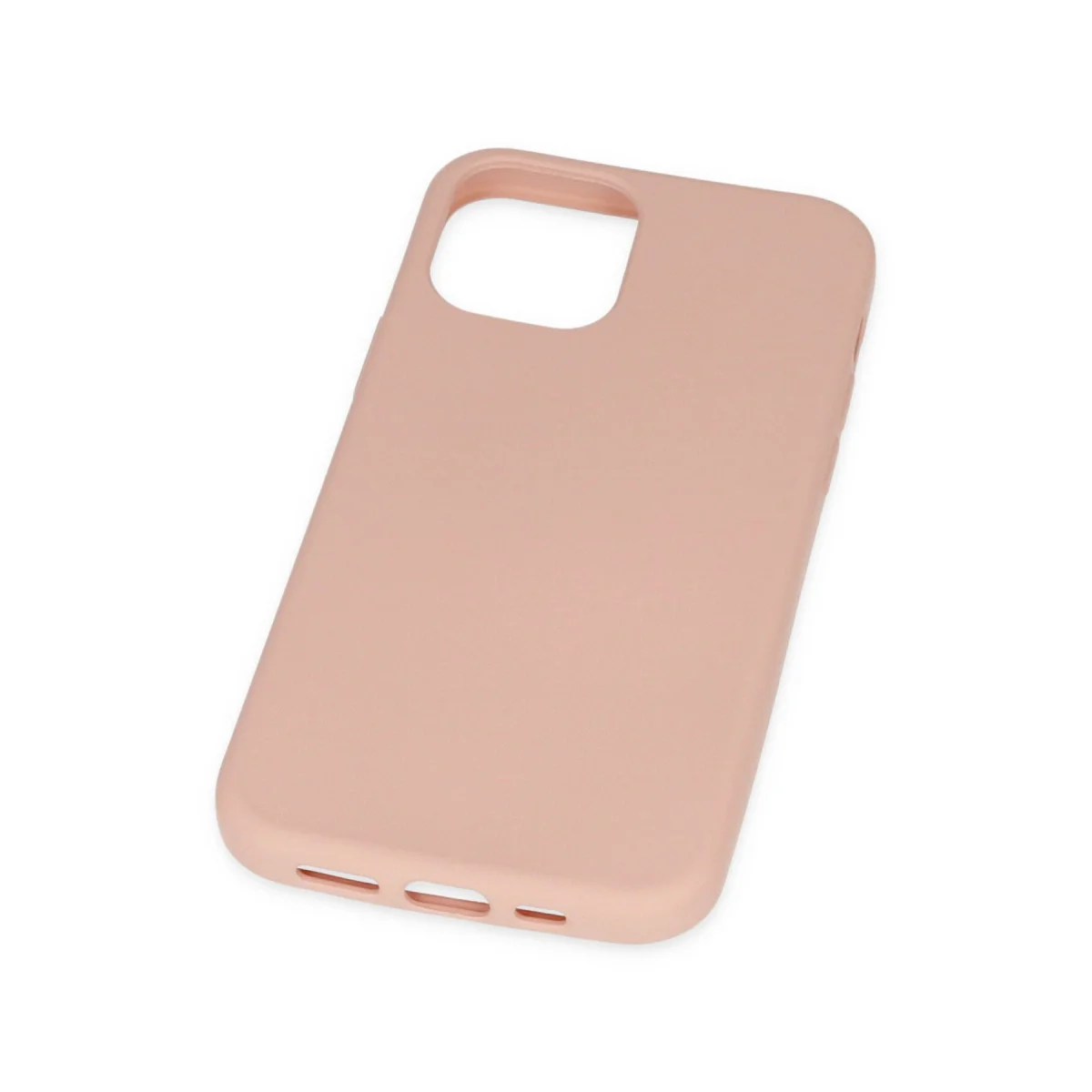 iPhone 11 Pro Nano İçi Kadife Silikon Kılıf - Pudra