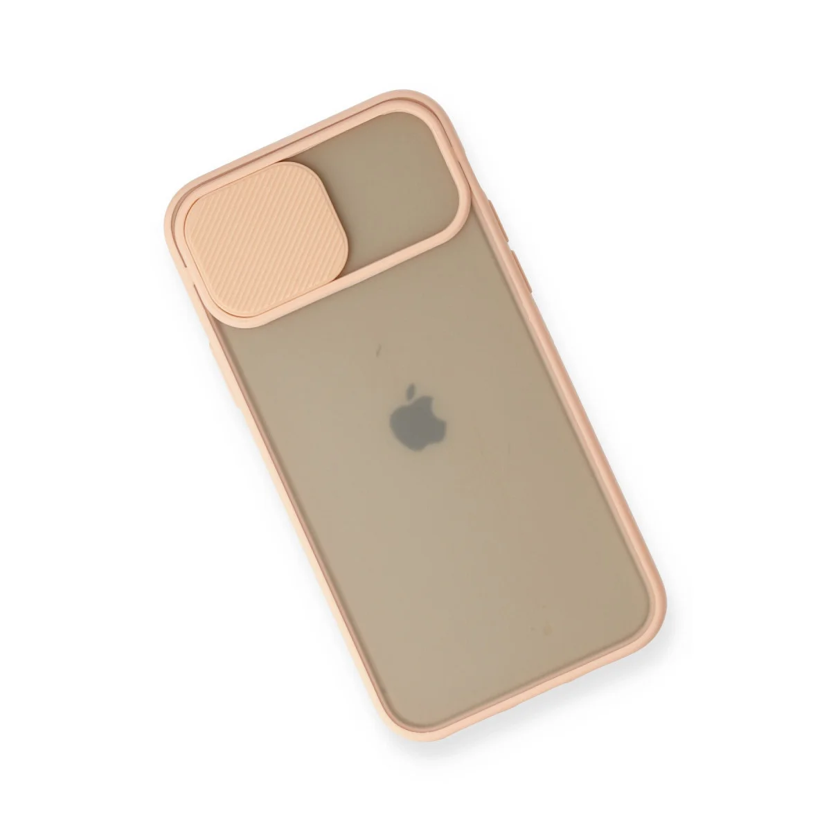 iPhone 11 Pro Pembe Buzlu Kamera Sürgülü Silikon Kılıf