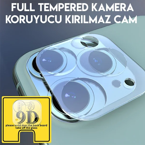 iPhone 11 Pro / Pro Max Kamera Camı Koruyucu – Kırılmaz Temperli Cam