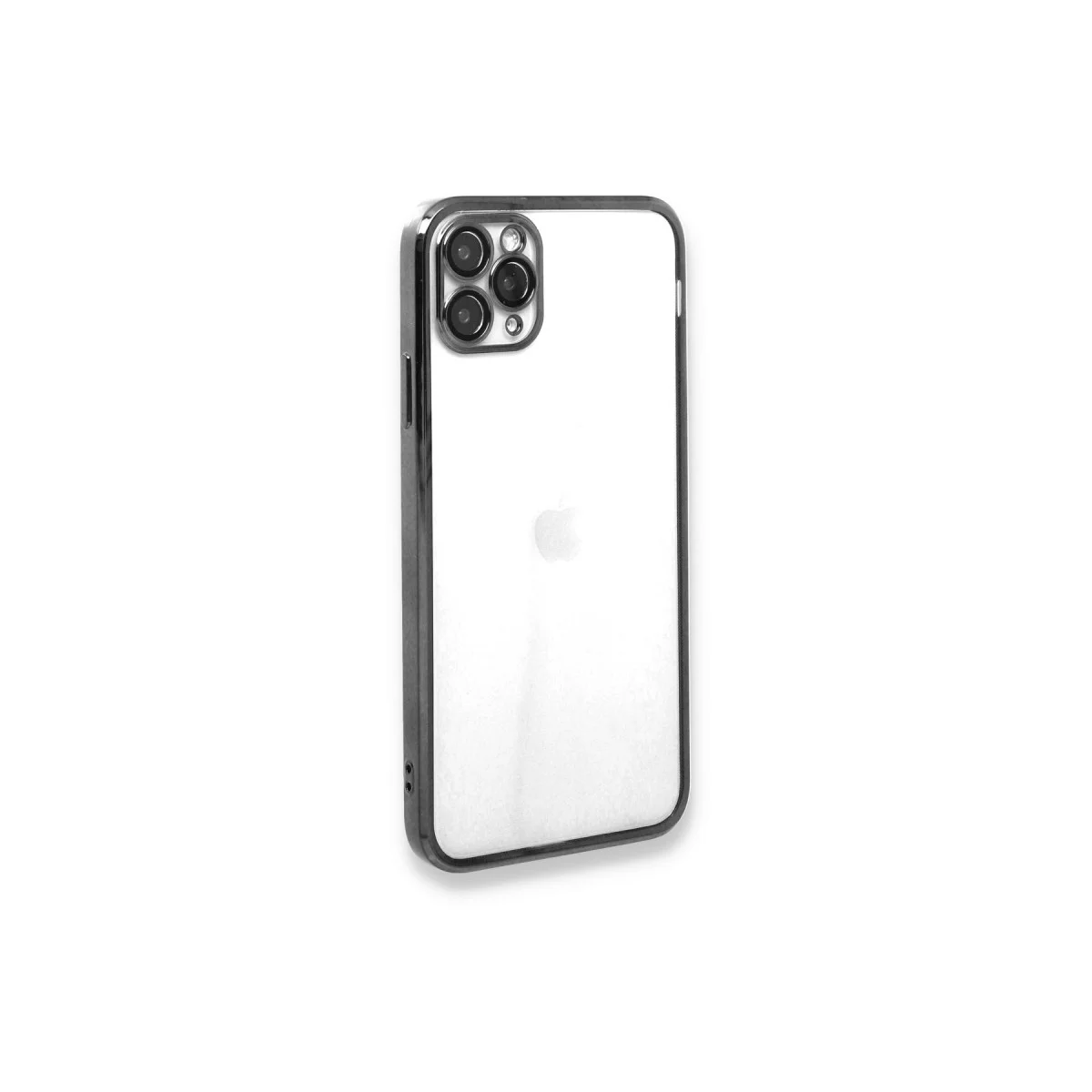 iPhone 11 Pro Razer Lensli Silikon Kılıf Gümüş - 4 Köşe Darbe Emici ve Yüksek Koruma