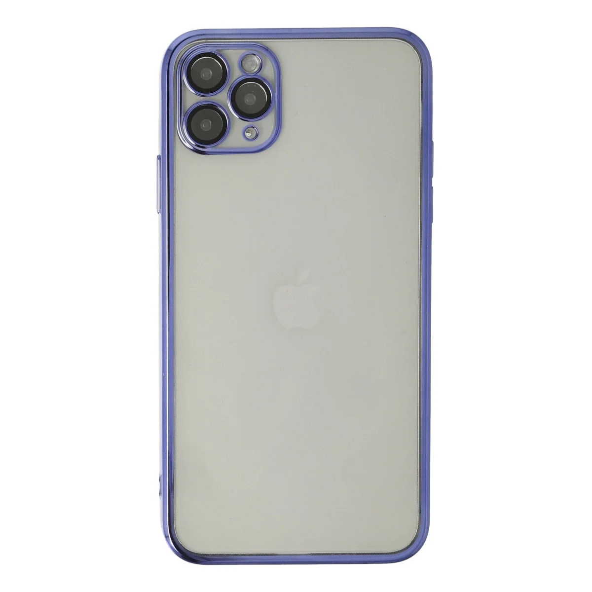 iPhone 11 Pro Razer Lensli Silikon Kılıf Mor - Şeffaf Tasarım ve 4 Köşe Hava Yastığı ile Maksimum Koruma