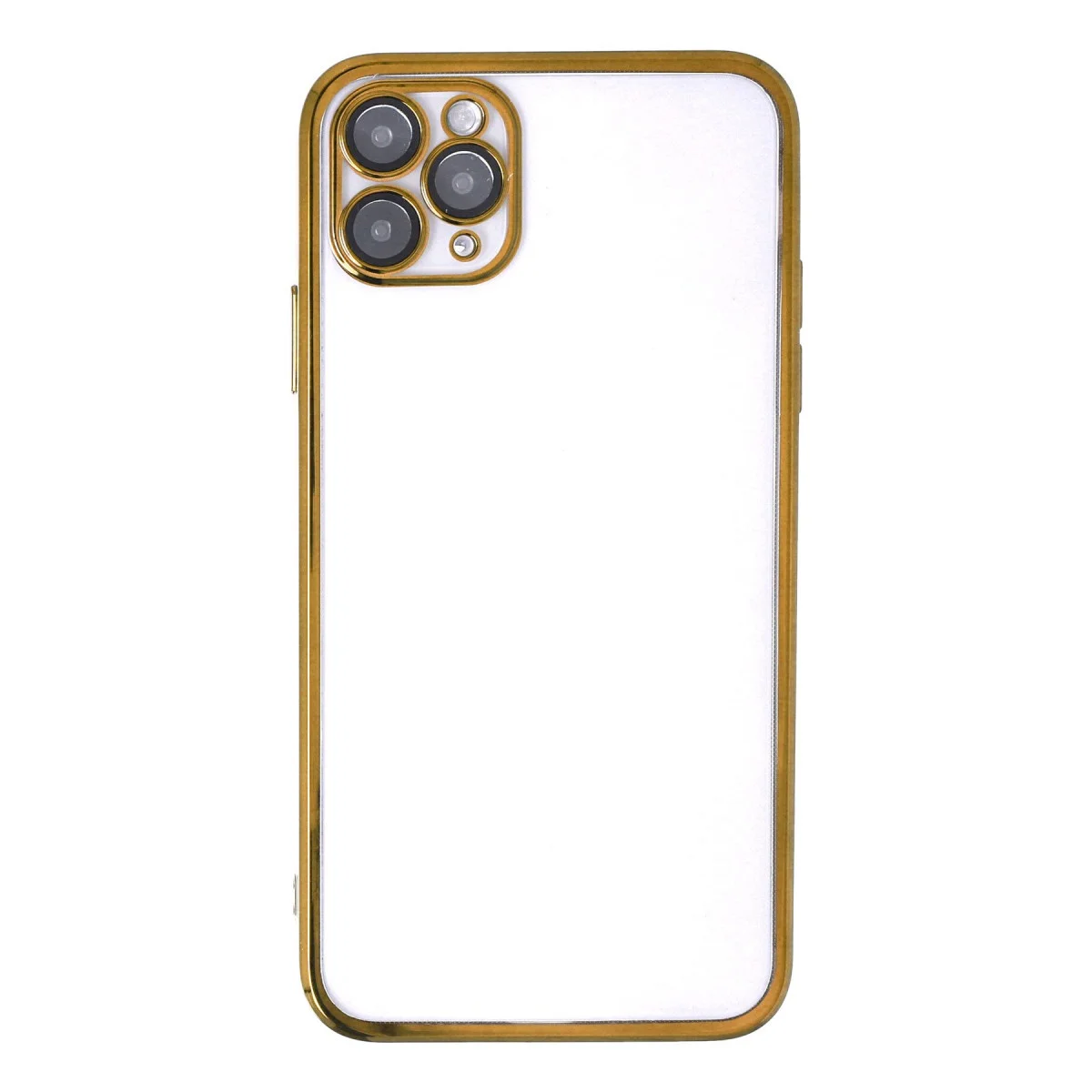 iPhone 11 Pro Razer Lensli Silikon Kılıf - Gold