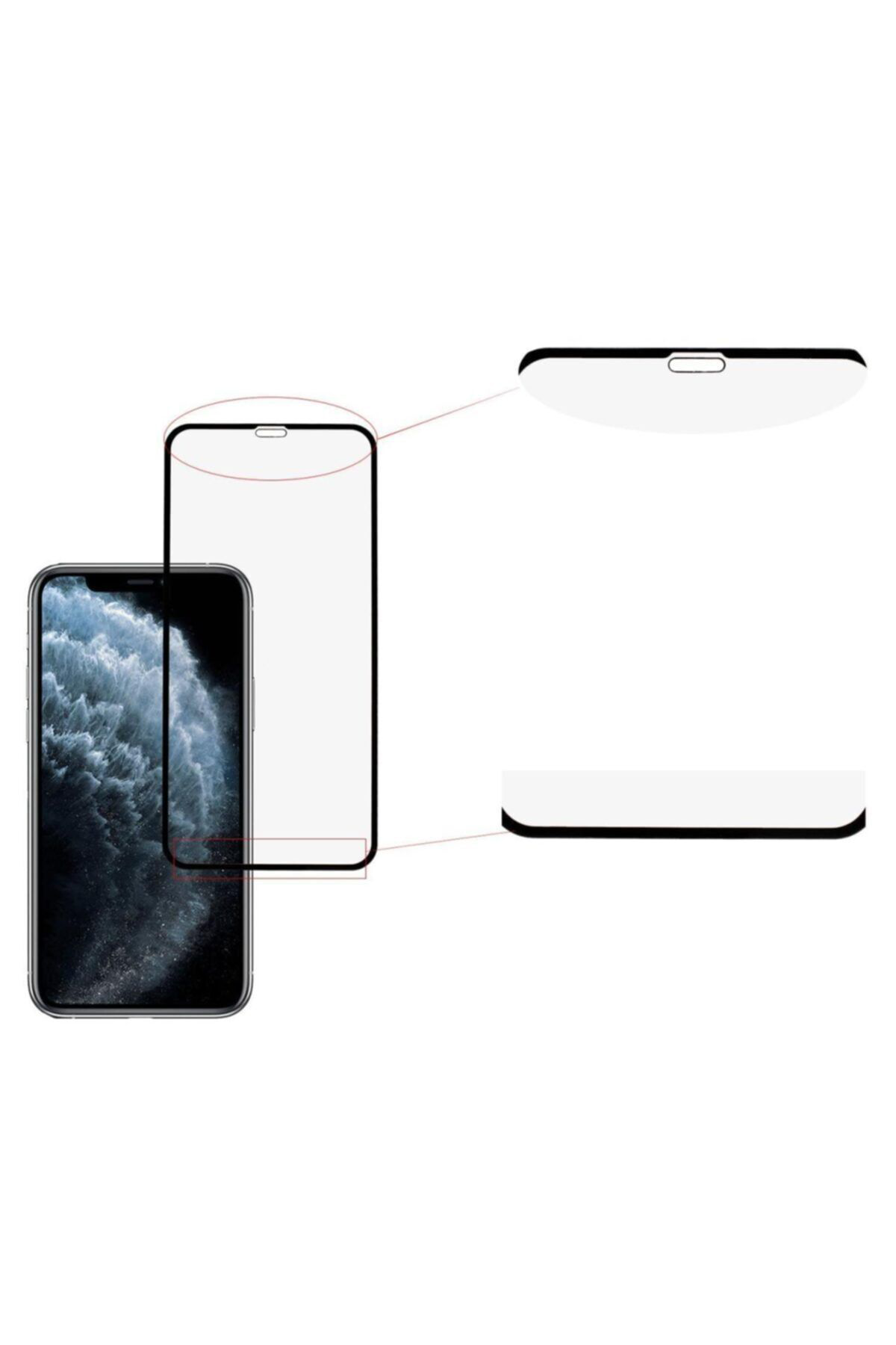 Iphone 11 Pro Siyah Seramik Nano Ekran Koruyucu Tam Kaplayan Kırı