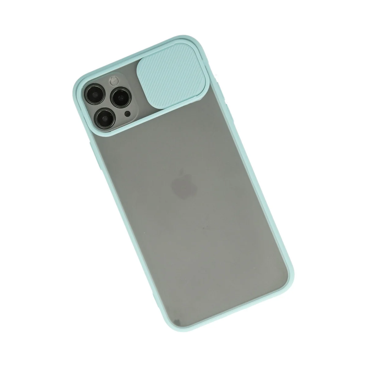 iPhone 11 Pro Silikon Kılıf - Palm Buzlu Kamera Sürgülü Turkuaz Koruma Kılıfı
