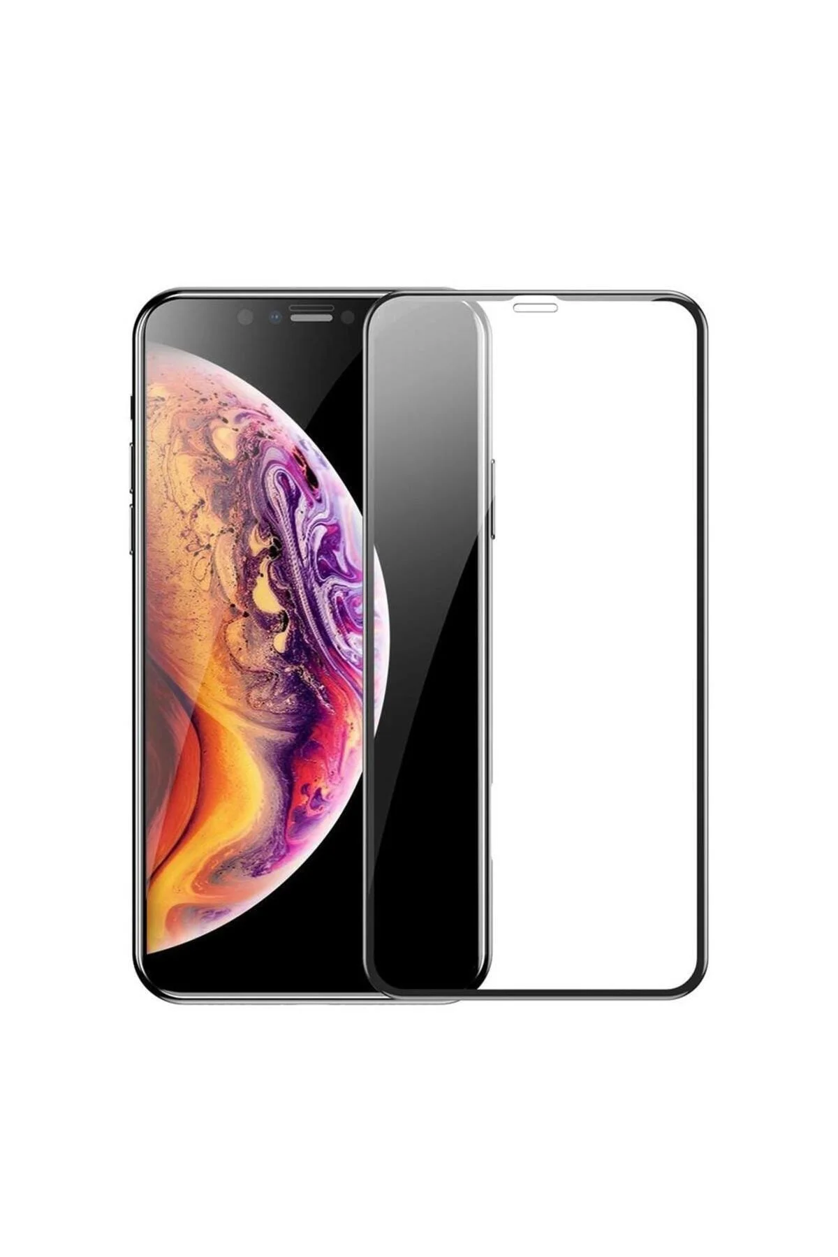 Iphone 11 Pro Tam Kaplayan Kırılmaz Cam Koruyucu 5d 9d Siyah