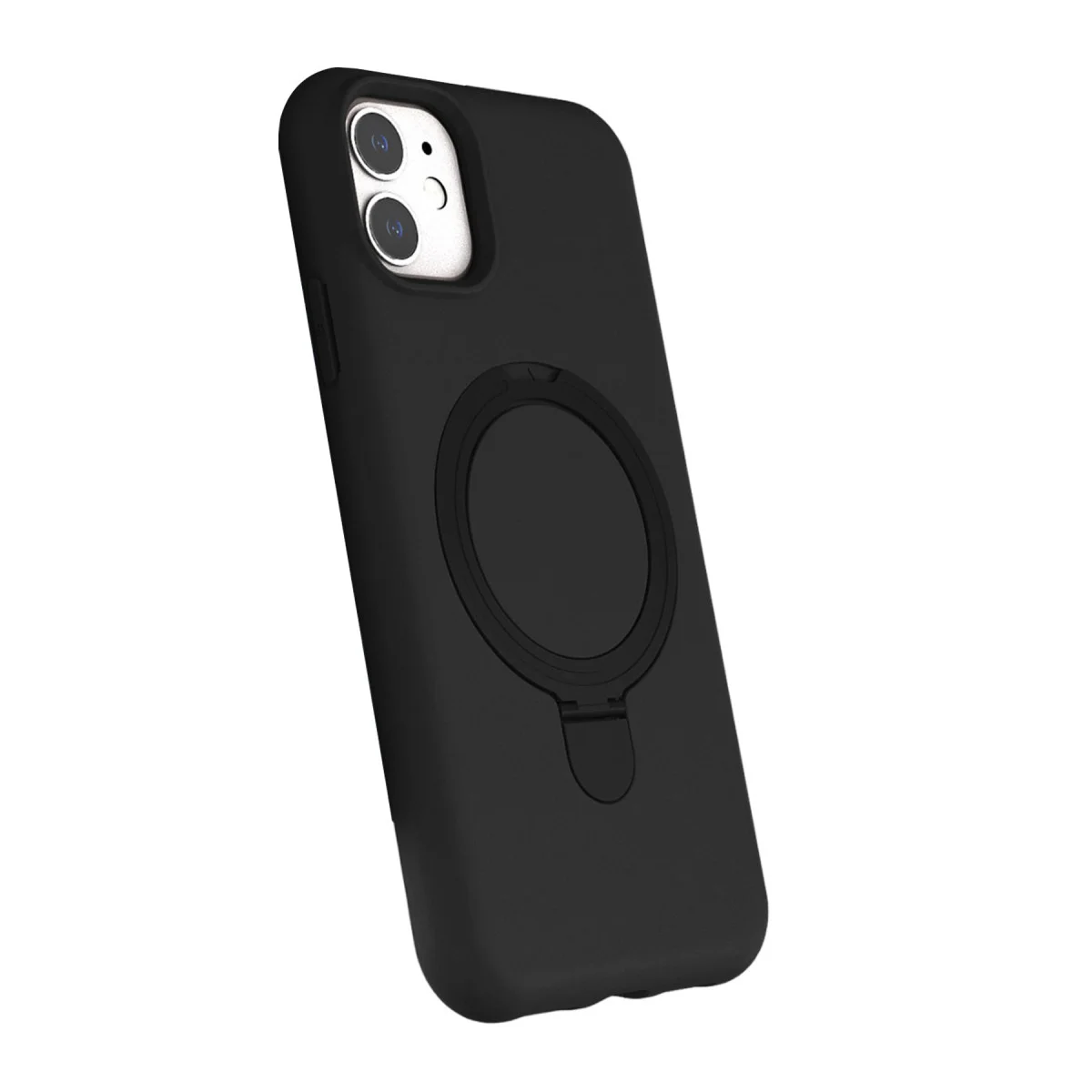 iPhone 11 Regal Magsafe Standlı Kapak Siyah - Kablosuz Şarj ve Pratik Çift Açı