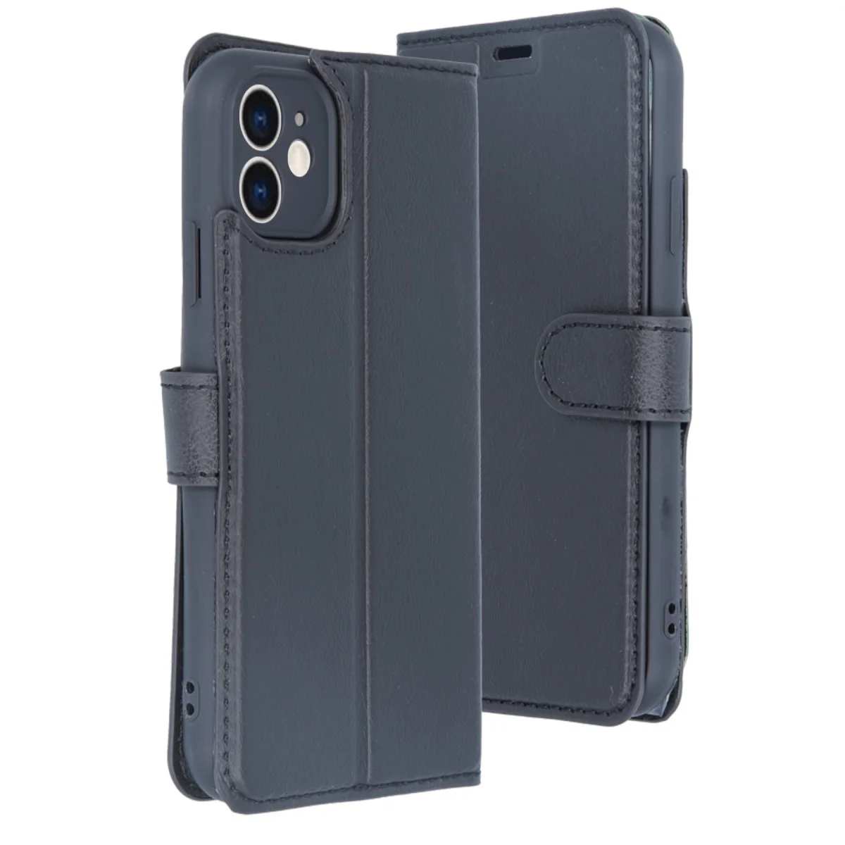 iPhone 11 Trend S Plus Kapaklı Kılıf - Siyah Güvenli ve Fonksiyonel Kılıf