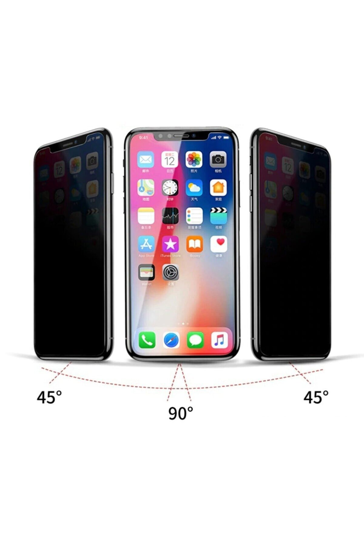 Iphone 11 Uyumlu Mat Hayalet Ekran Gizli Tam Kaplayan Kırılmaz Ca