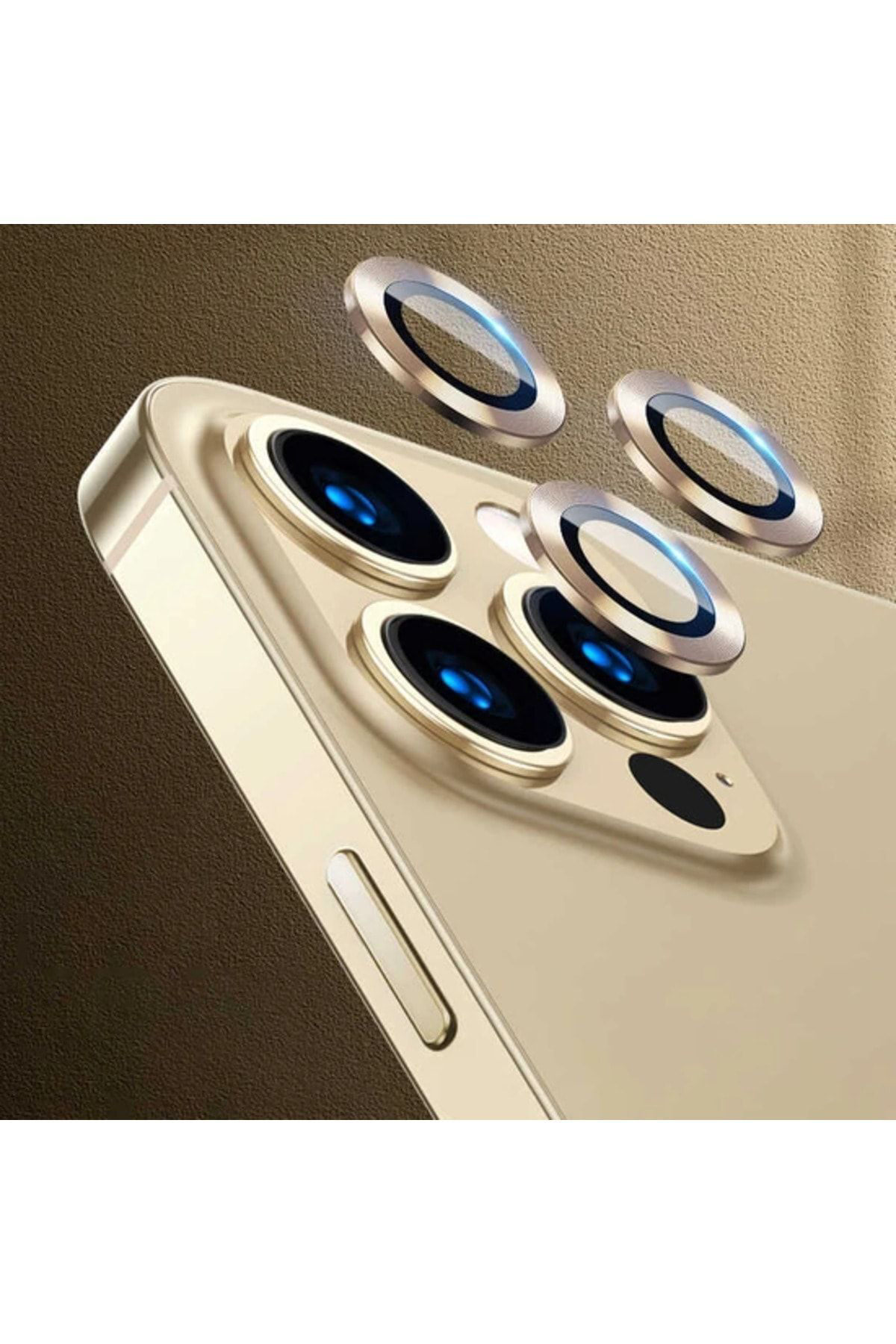 iPhone 11 Uyumlu Kamera Koruyucu Gold Renk