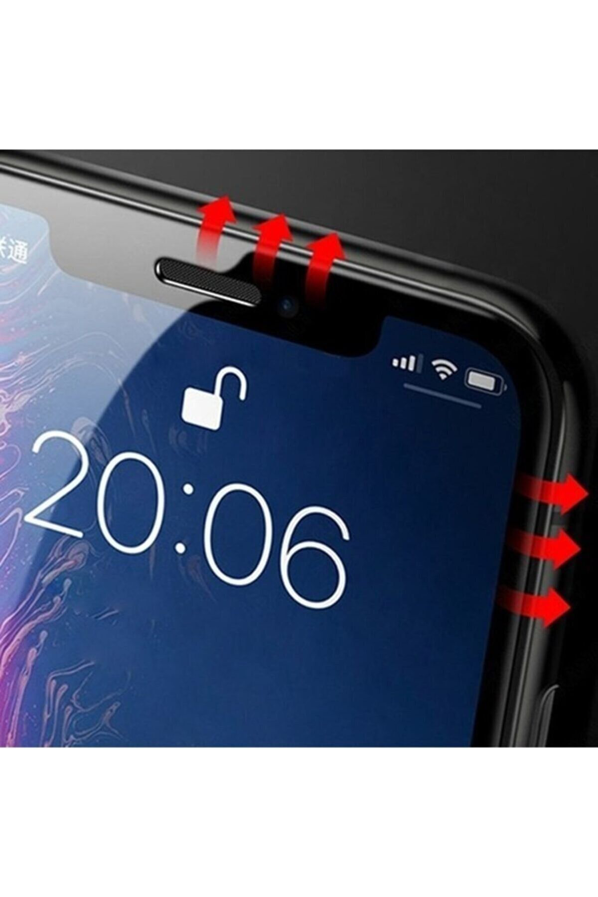 Iphone 11 Uyumlu Mat Hayalet Ekran Gizli Tam Kaplayan Kırılmaz Ca