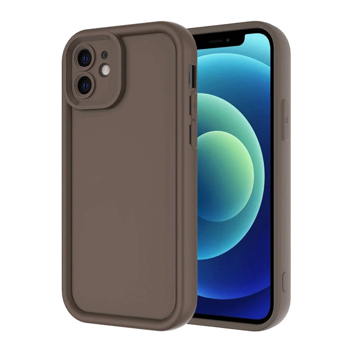 iPhone 11 Viera Silikon Kılıf - Kahverengi, Esnek ve Maksimum Koruma