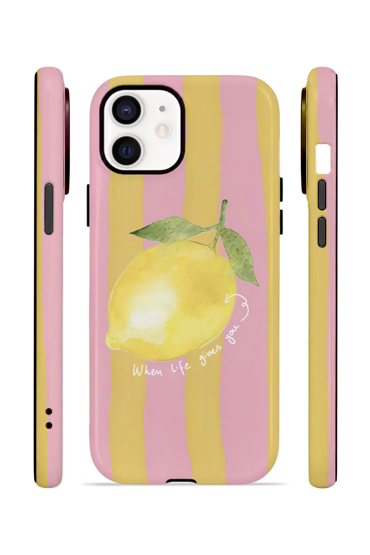 iPhone 11 Vorian Çift Katmanlı MagSafe Kılıf Pink Lemon Muse