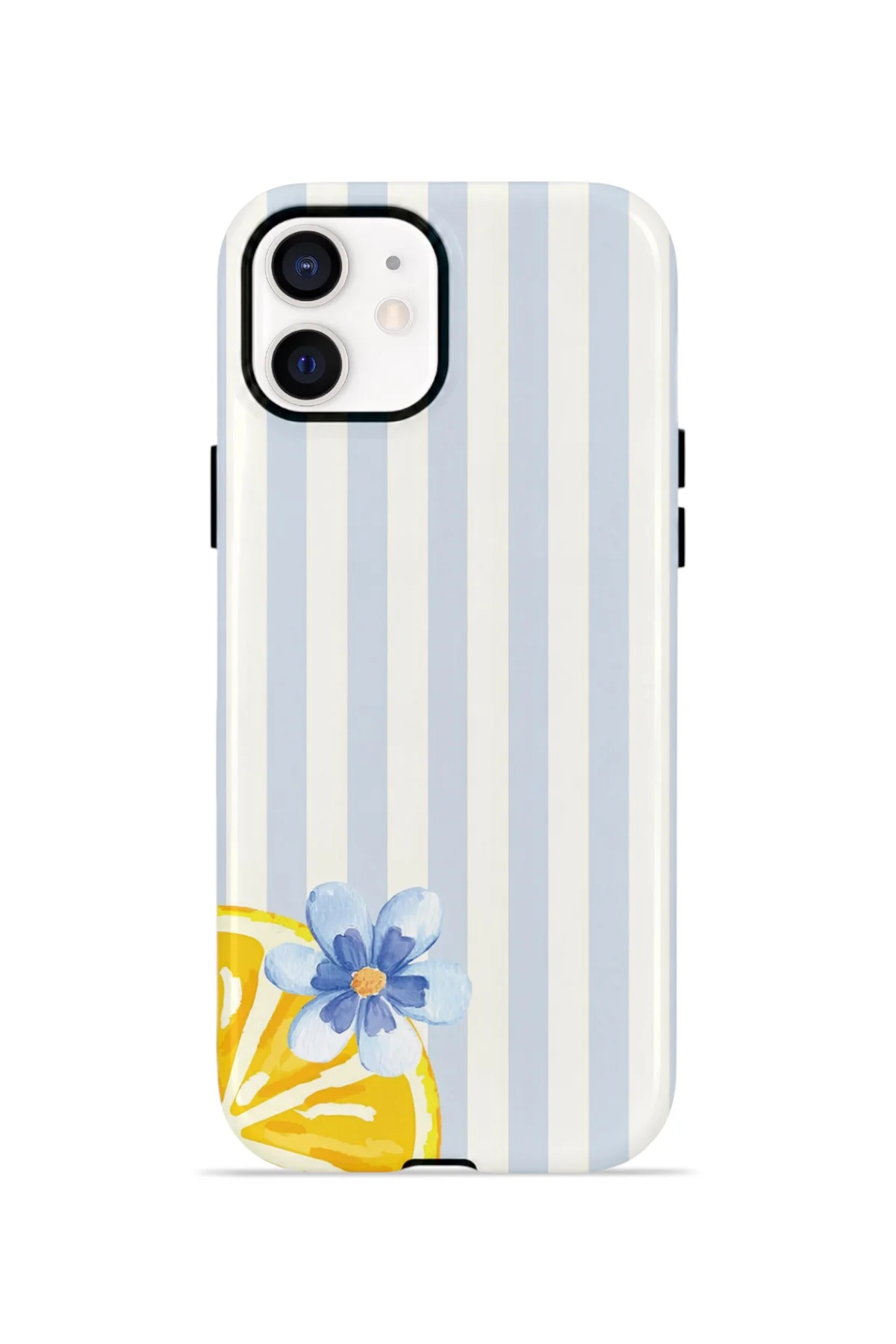 iPhone 11 Vorian Çift Katmanlı MagSafe Kılıf Blue Lemon Blossom