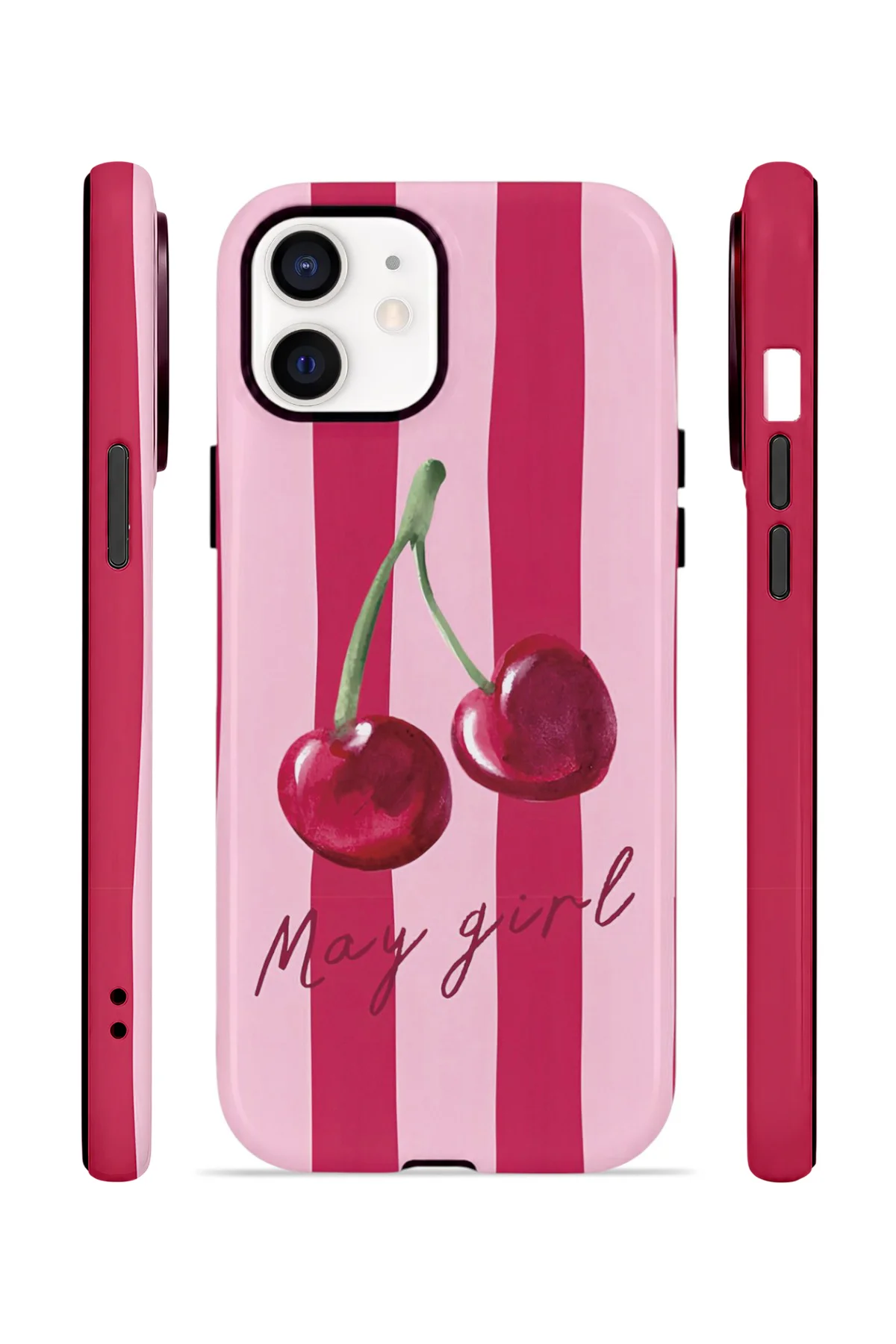 iPhone 11 Vorian Çift Katmanlı MagSafe Kılıf Cherry Girl