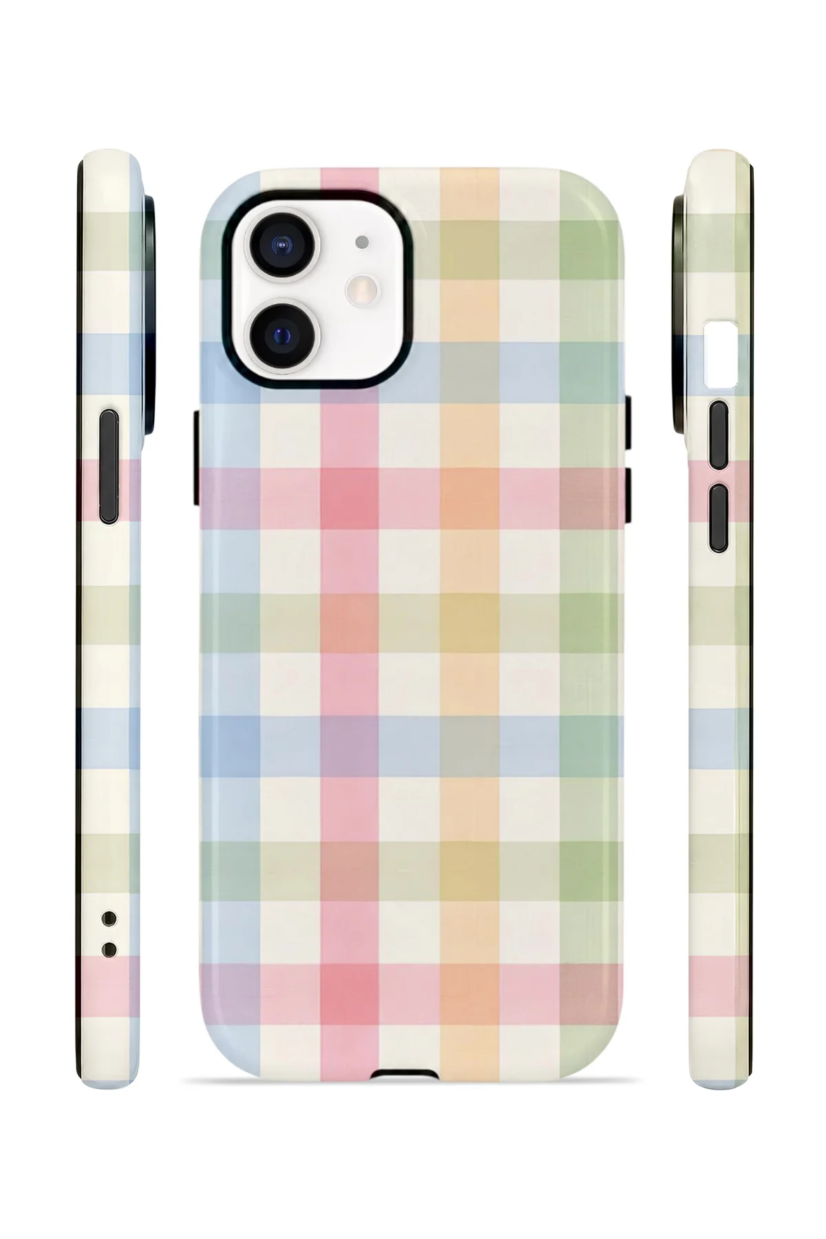 iPhone 11 Vorian Yough Magsafe Kılıf Pastel Gingham