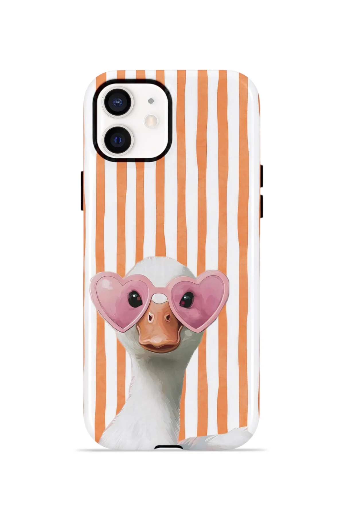 iPhone 11 Vorian Yough Kılıf Heart Glasses Goose