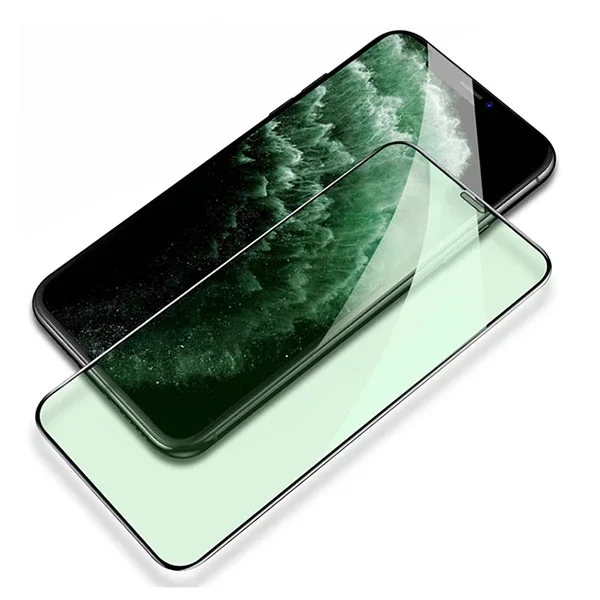 iPhone 11 / XR Mavi Işık & Yeşil Işık Engelleyici 9H Full Cover Göz Koruyucu Cam
