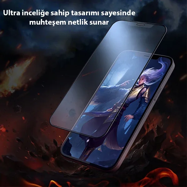 iPhone 12 & 12 Pro 6.1" 9D Tam Kaplayan Temper Cam Ekran Koruyucu – Kırılmaz, Çizilmez, Baloncuk Sızmadan Uygulanır