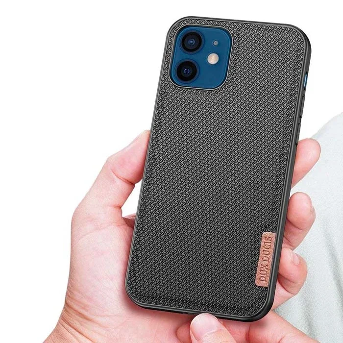 iPhone 12 - 12 Pro 6.1" Premium Dokuma Silikon Kılıf - Sarılmaz, Sararmaz, Kablosuz Şarj Uyumlu