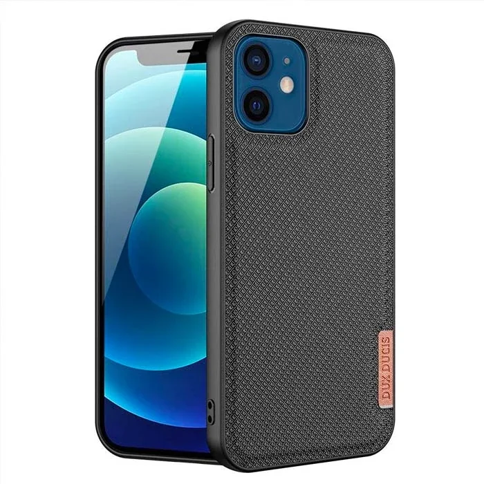 iPhone 12 - 12 Pro 6.1" Premium Dokuma Silikon Kılıf - Sarılmaz, Sararmaz, Kablosuz Şarj Uyumlu