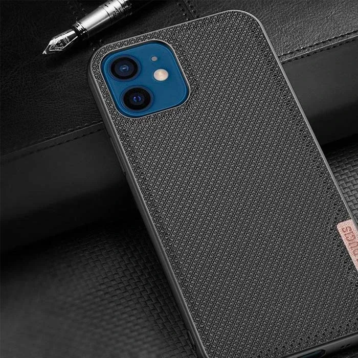 iPhone 12 - 12 Pro 6.1" Premium Dokuma Silikon Kılıf - Sarılmaz, Sararmaz, Kablosuz Şarj Uyumlu