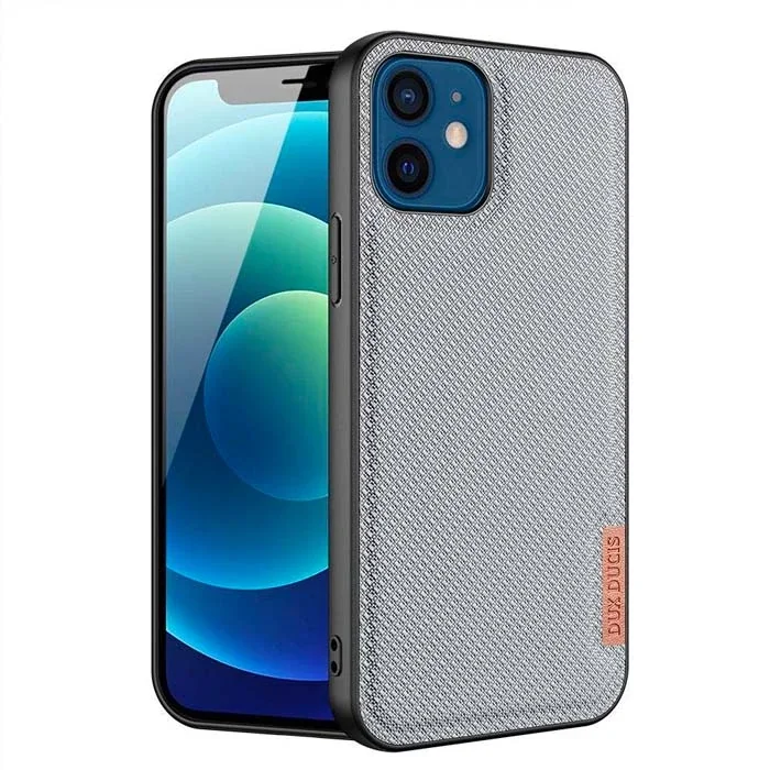 iPhone 12 - 12 Pro 6.1" Premium Dokuma Silikon Kılıf - Sarılmaz, Sararmaz, Kablosuz Şarj Uyumlu