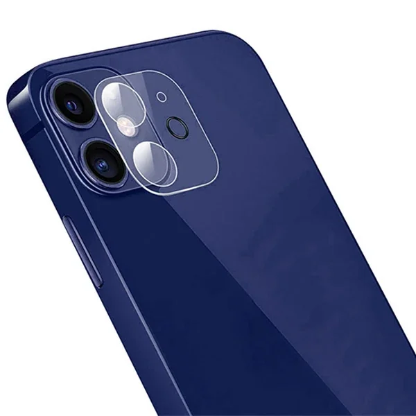 iPhone 12 6.1 Kamera Lens Camı Koruyucu 9H 3D Full Temperli Cam - Çizik ve Darbeye Karşı