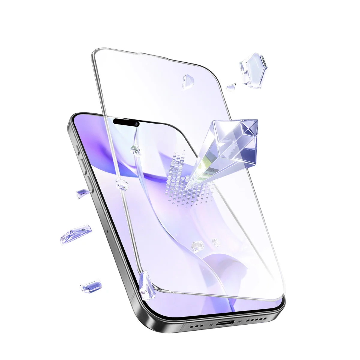 iPhone 12 Bilvis 5in1 3D Magic Cam Ekran Koruyucu - Siyah