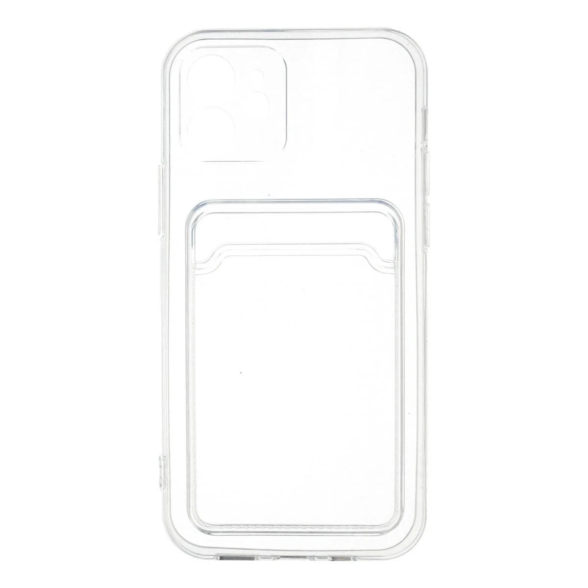 iPhone 12 ile Uyumlu Şeffaf Silikon Kılıf - Kart Bölmeli Şeffaf Koruma Fiyatı, Yorumları ve Özellikleri