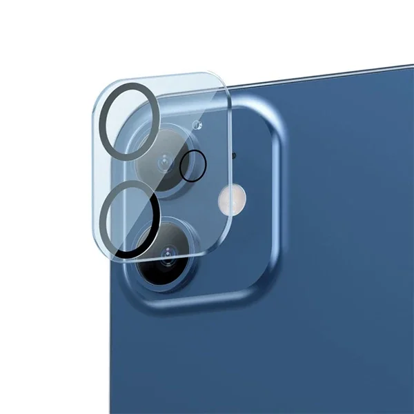 iPhone 12 Kamera Lens Koruyucu Cam 2’li Set - Full Kaplama 3D Ultra İnce