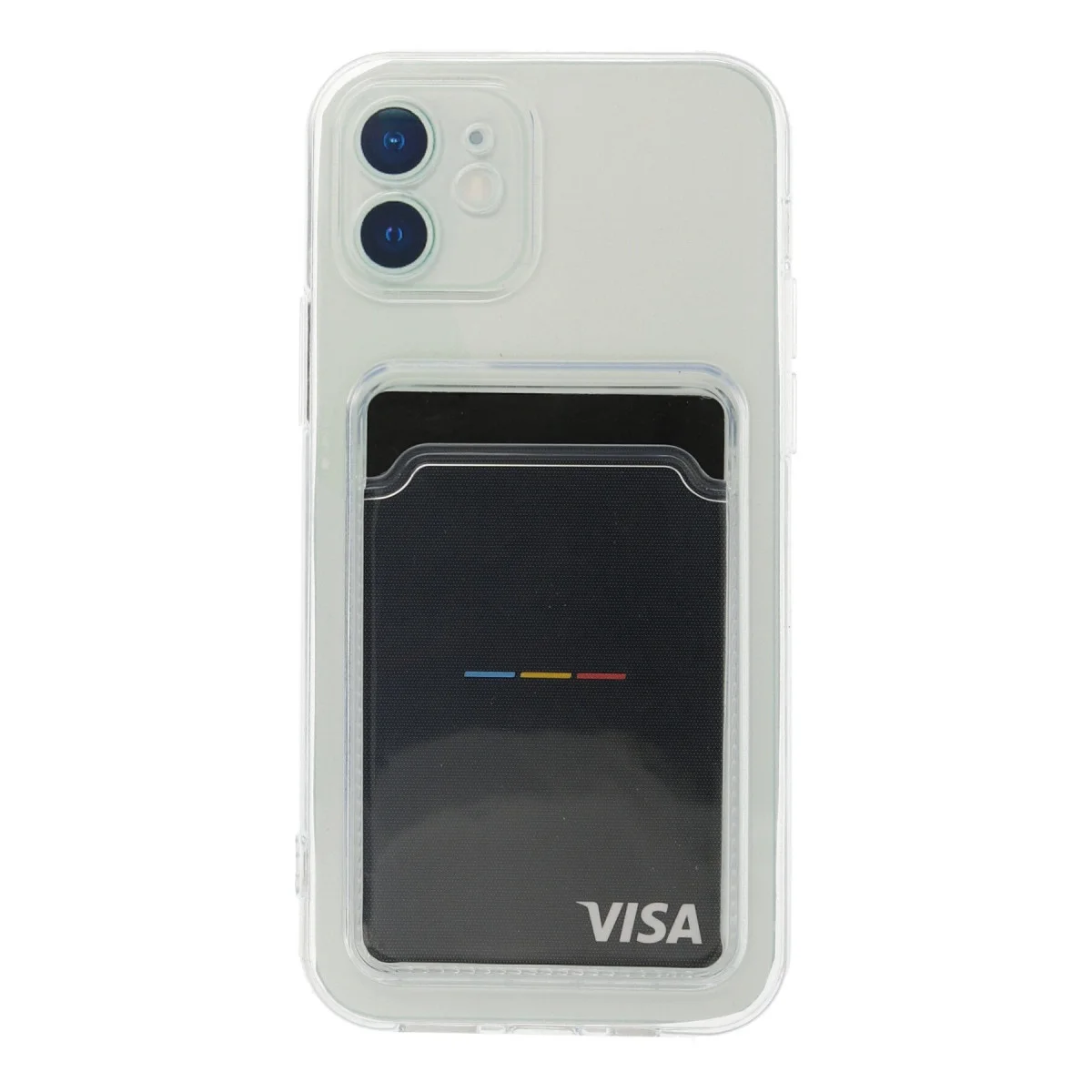 iPhone 12 Kart Şeffaf Silikon Kılıf - Ultra Şeffaf, Korumalı ve Pratik Kılıf