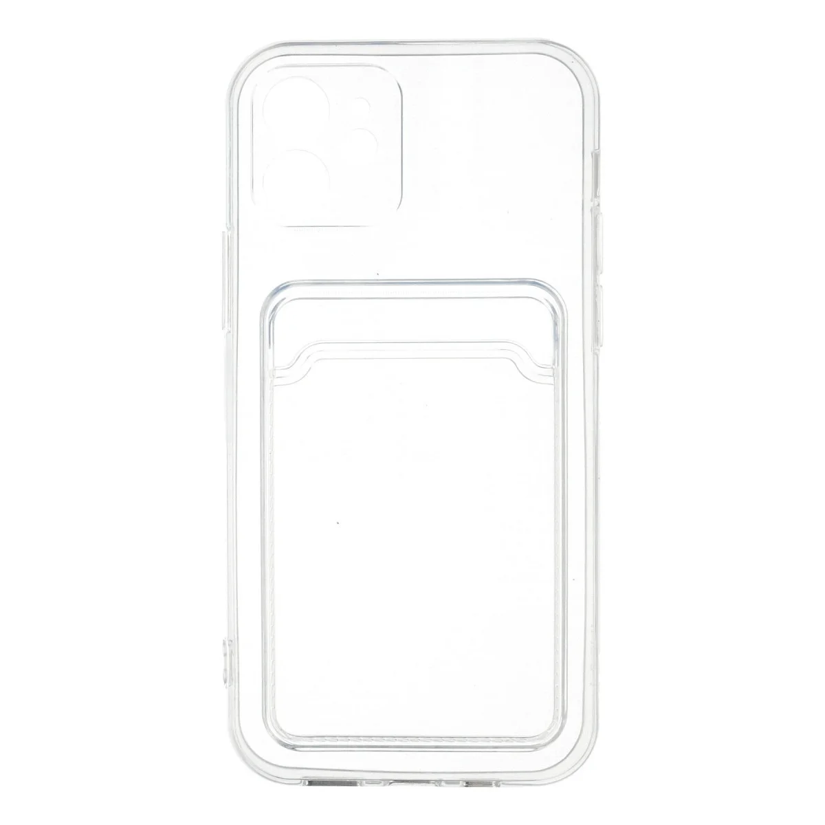 iPhone 12 Kart Şeffaf Silikon Kılıf - Ultra Şeffaf, Korumalı ve Pratik Kılıf
