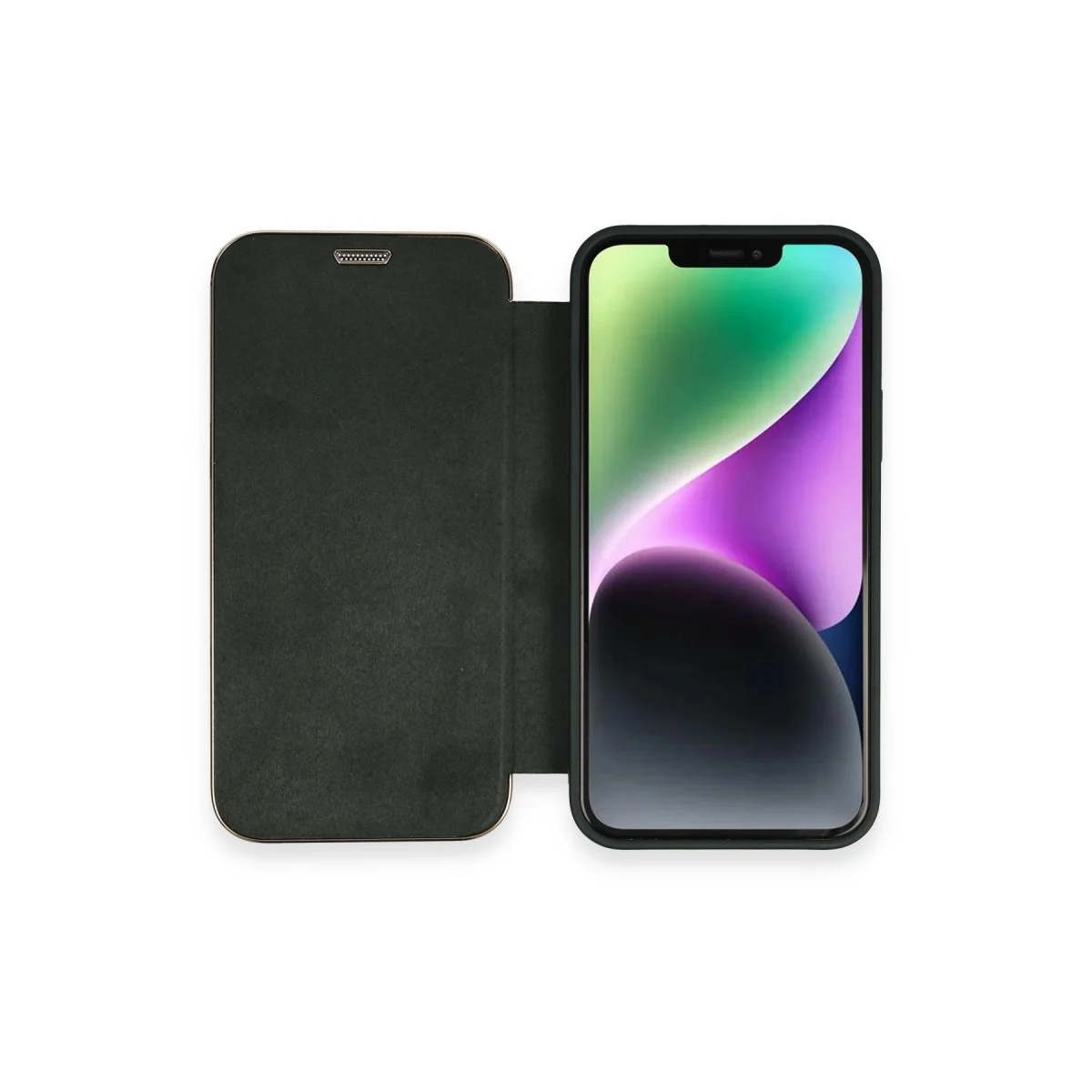iPhone 12 Kılıf Dolpin Kapaklı - Koyu Yeşil Premium Deri Kılıf Fiyatı, Yorumları ve Özellikleri