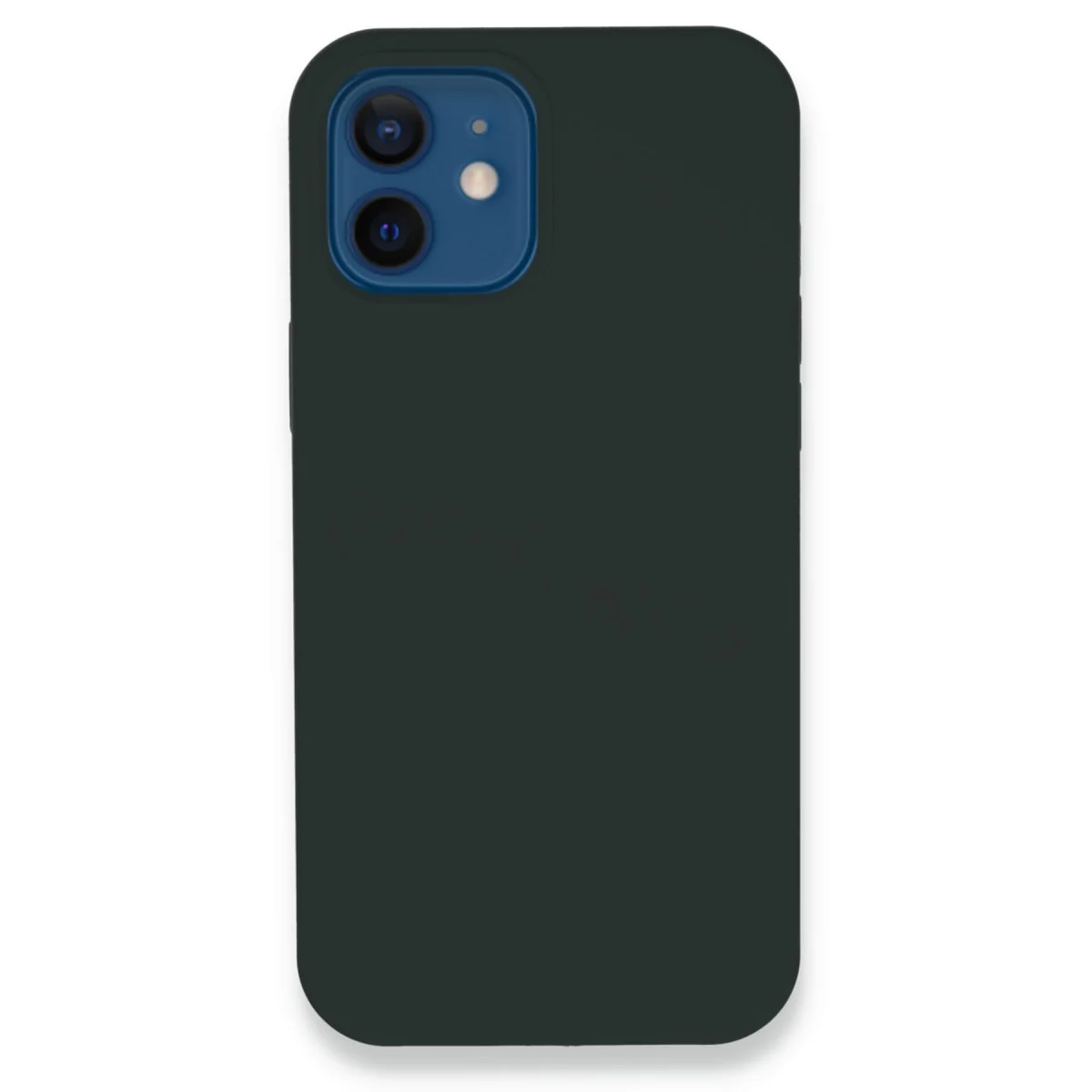 iPhone 12 Kılıf Lansman Legant Silikon - Koyu Yeşil | Elden Kaymaz Koruma