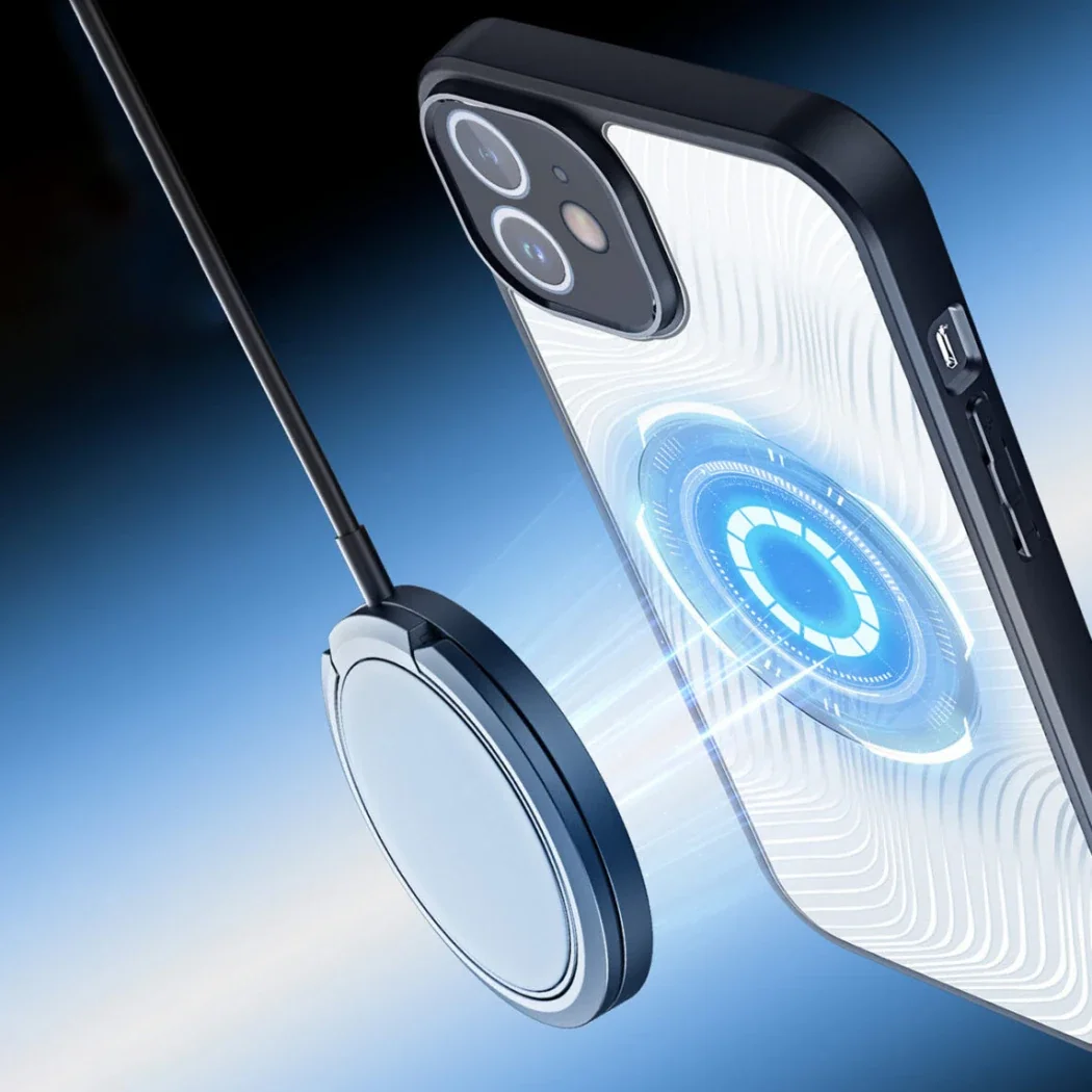 iPhone 12 Kılıfı MagSafe Uyumlu Buzlu Sert PC-TPU - Darbeye Dayanıklı