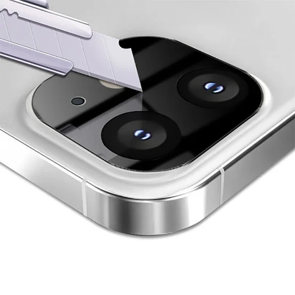İPhone 12 Mini 3D full Kaplama Tempered Cam Kamera Koruyucu-1852