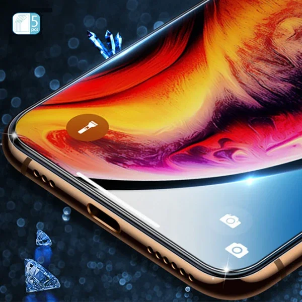 iPhone 12 Mini 5.4 Ekran Koruyucu Jelatin 5’li Set – Çizilme & Kırılmaya Karşı HD Ultra Şeffaf Film