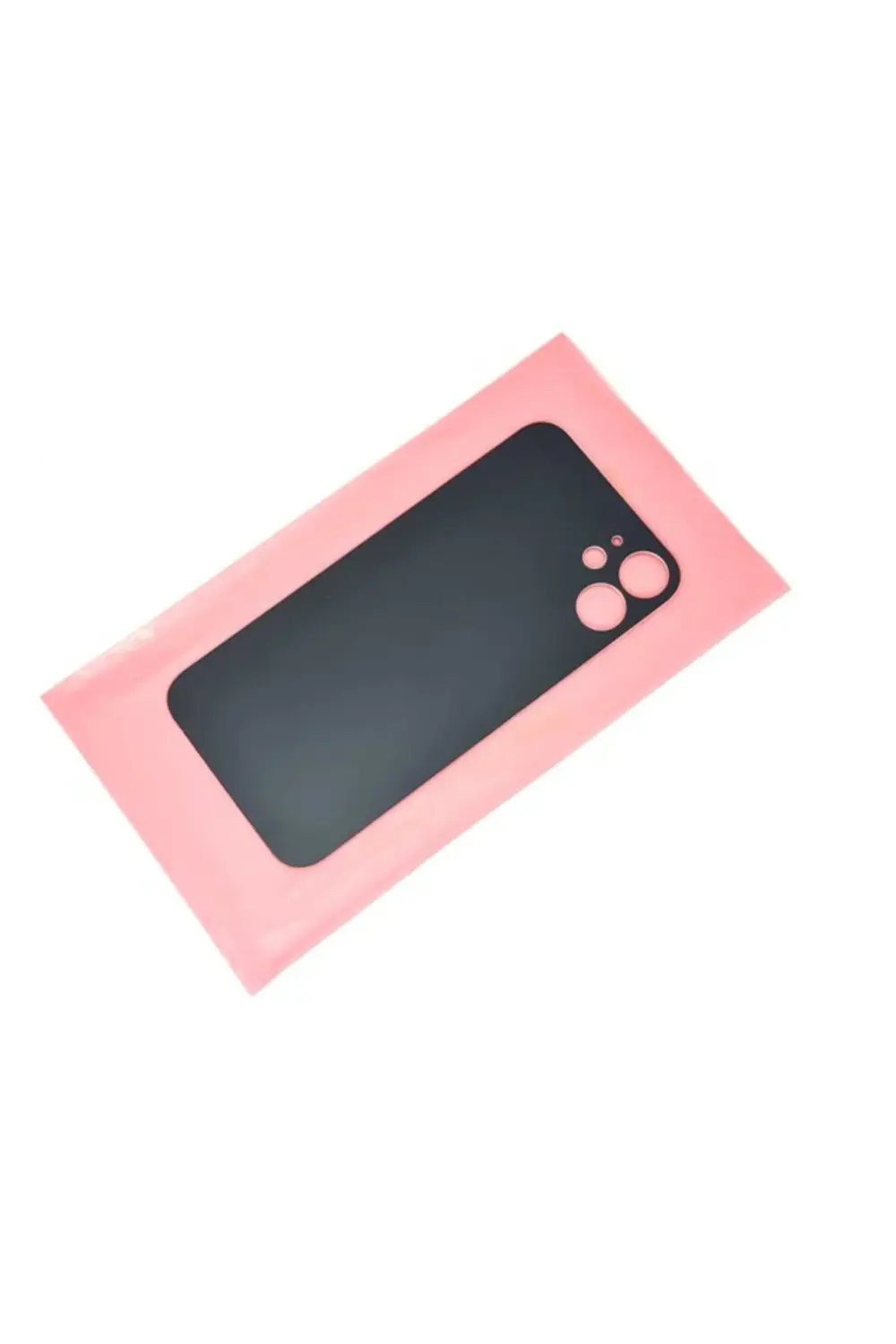 Iphone 12 Mini Arka Pil Batarya Kapağı (Cam) Siyah